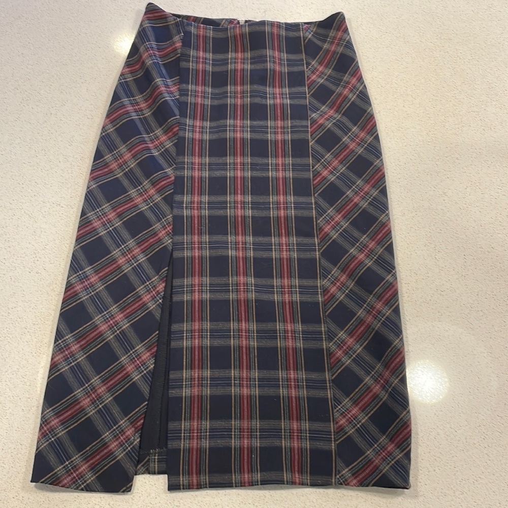 NWT Free People Wellington plaid skirt